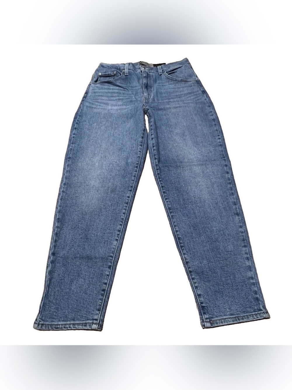 Levi’s Silver Tab Mom Jeans High Rise Tapered Stretch Blue Denim Women’s Size 31